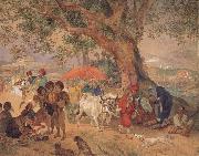 Karl Briullov, A Break in the Journey,Near Constantinople